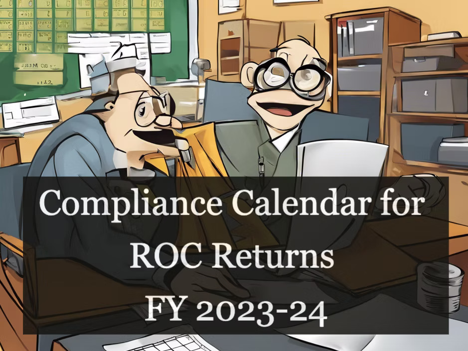 Compliance Calendar for ROC Returns for FY 2024-25